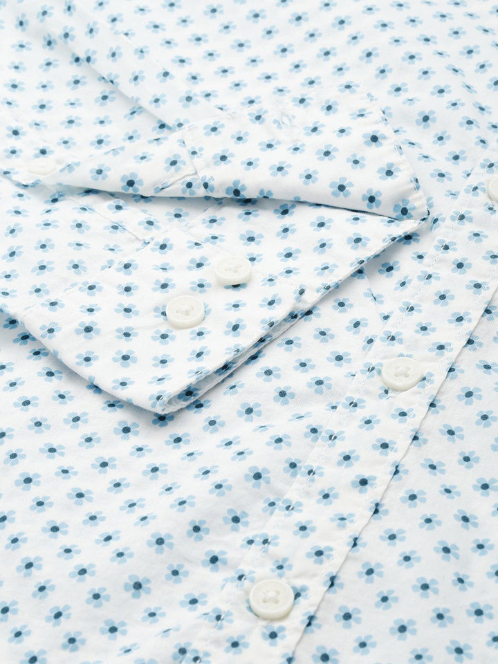 Being Human Pure Cotton Slim Fit Floral  Printed Casual Shirt