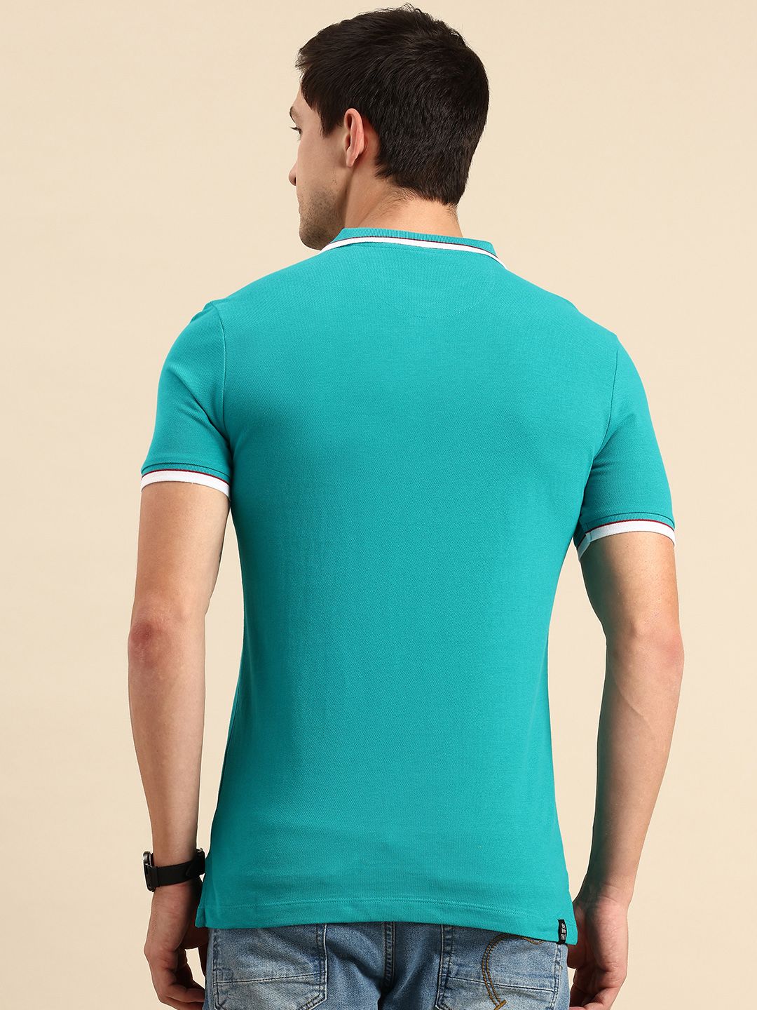 Being Human Polo Collar Pure Cotton T-shirt