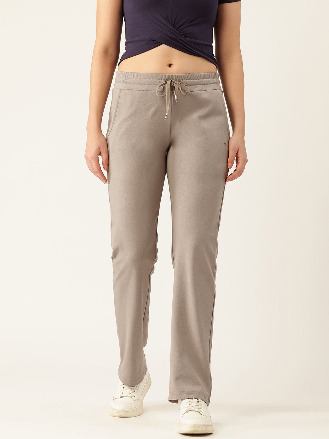 Monte Carlo Women Mid-Rise Regular Fit Track Pants with Reflective Elements