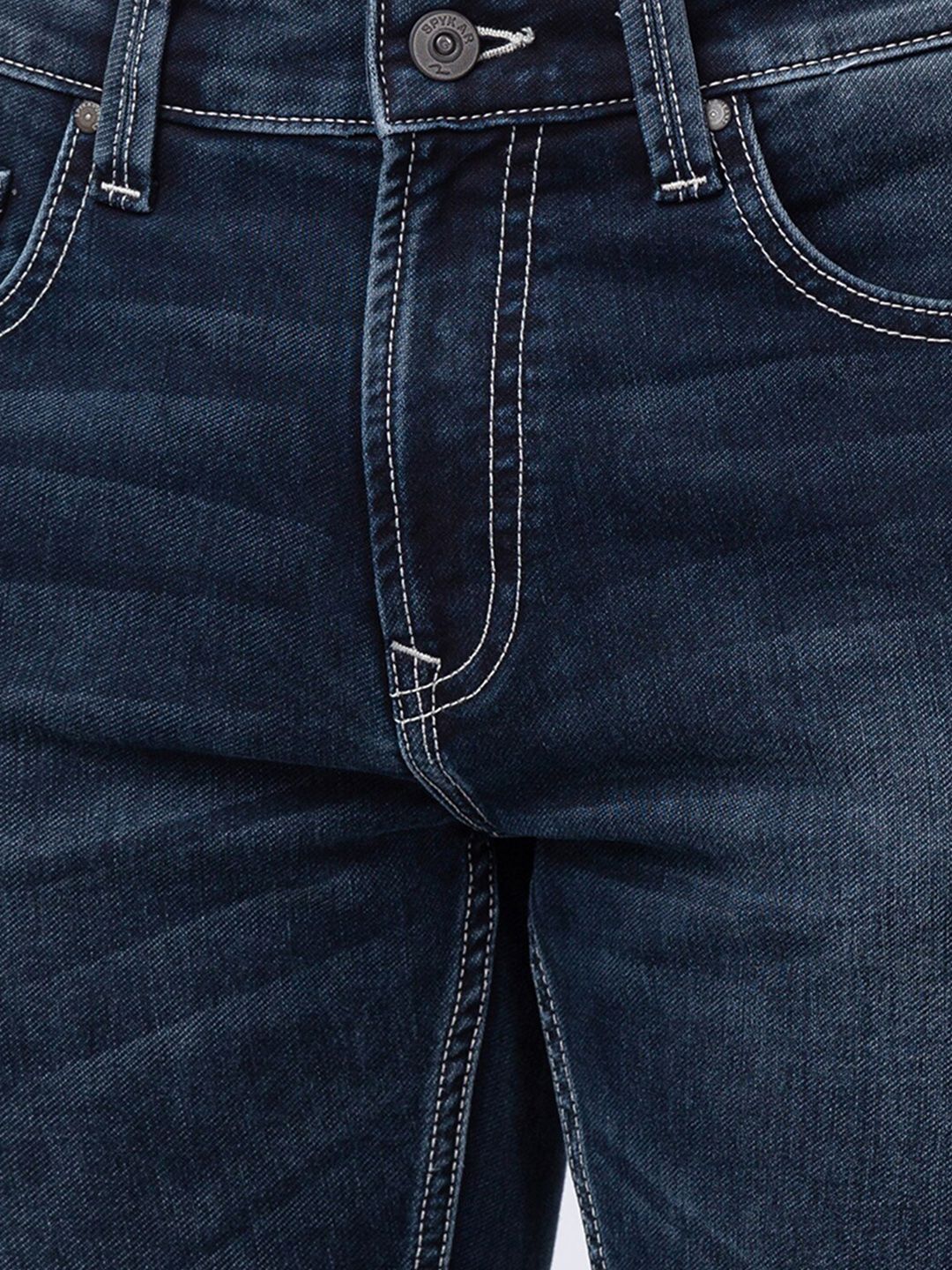 SPYKAR Men Cotton Regular Fit Heavy Fade Jeans