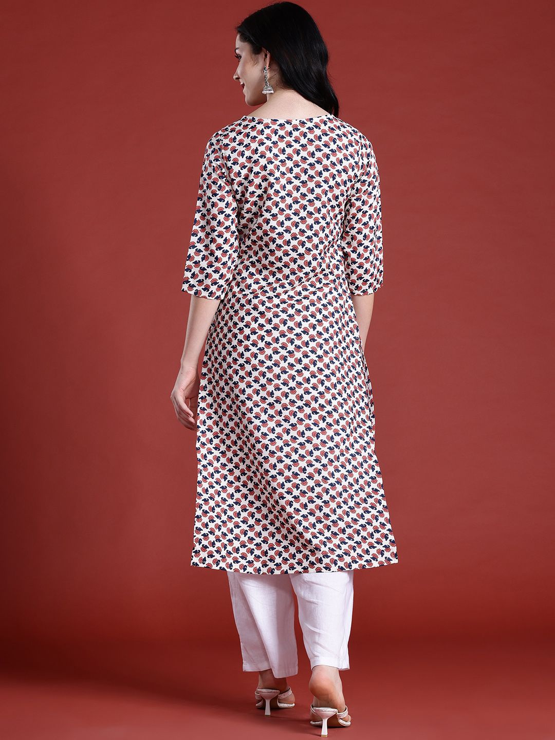 Anouk Ethnic Motifs Printed Straight Kurta