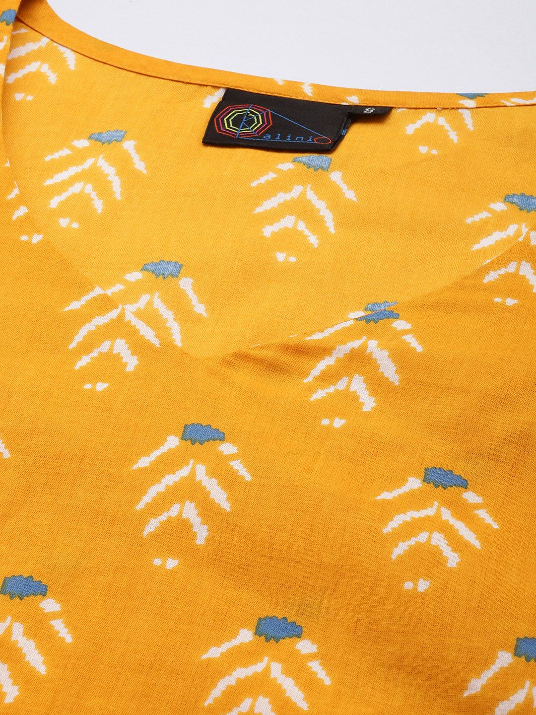 KALINI Ethnic Motifs Printed Pure Cotton Co-Ords