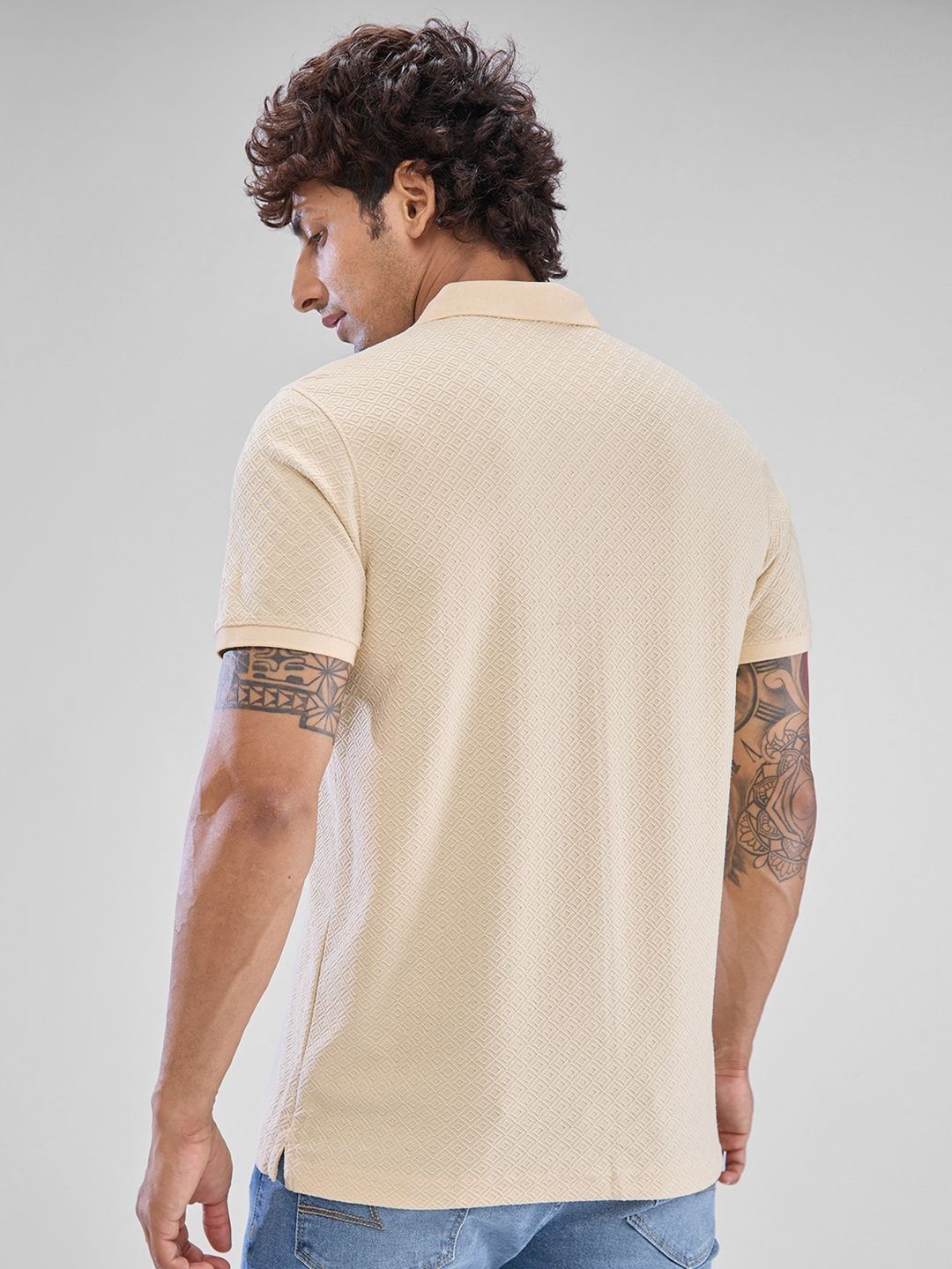 SPYKAR Men Polo Collar Solid Slim Fit T-shirt