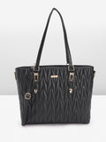 DressBerry Structured Quilted Shoulder Bag
