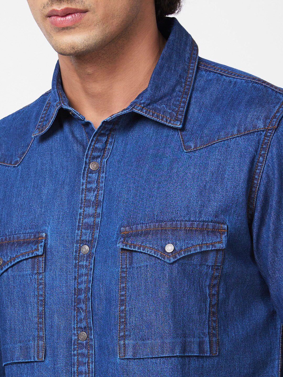 SPYKAR Men Slim Fit Cotton Casual Shirt