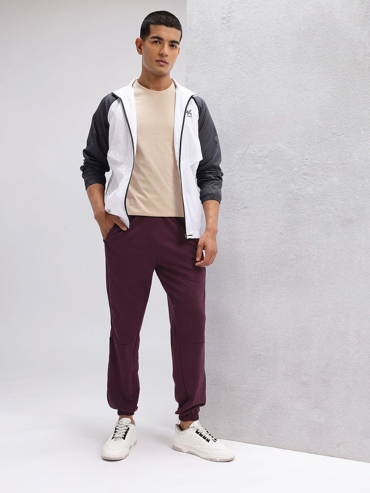 HRX by Hrithik Roshan Men Mid-Rise Colorblocked Detail Joggers