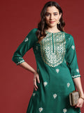 Anouk Ethnic Motifs Printed Straight Kurta
