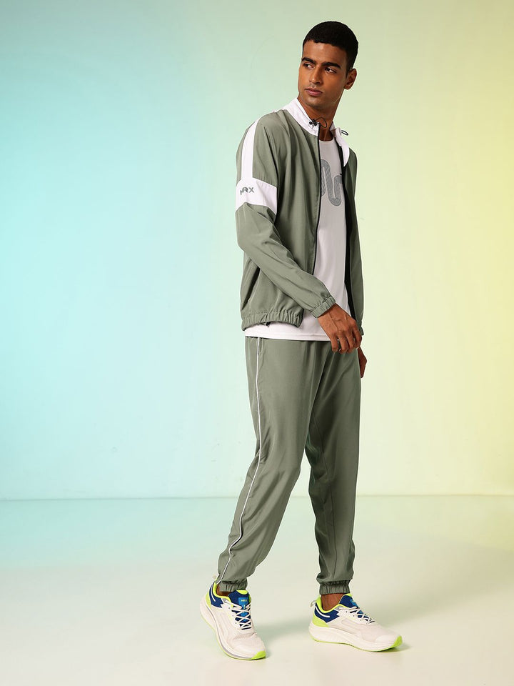 HRX by Hrithik Roshan Colourblocked Rapid Dry Running Tracksuit