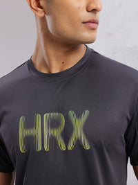 HRX by Hrithik Roshan Brand Logo Printed Rapid-Dry Training T-shirt