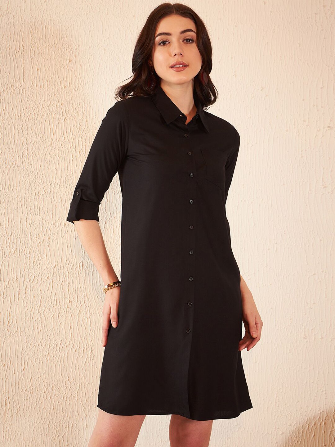 DENNISON Shirt Collar Shirt Dress