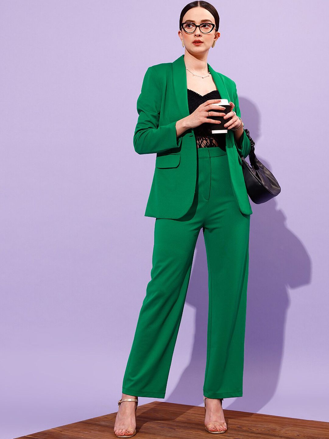 STREET 9 Women Loose Fit High-Rise Trousers