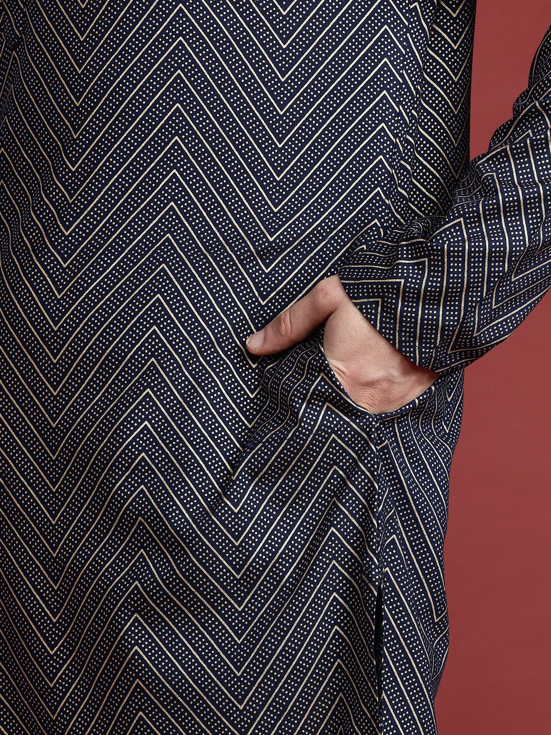 Anouk Printed Regular Kurta with Trousers