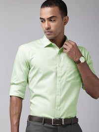 Park Avenue Self Design Slim Fit Textured Formal Shirt