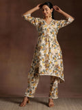 Libas Floral Printed Kurta With Trouser