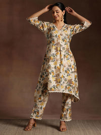 Libas Floral Printed Kurta With Trouser