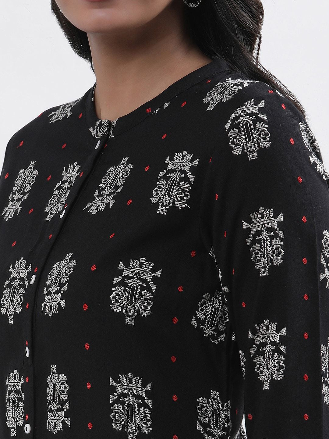 W Printed Regular Kurta with Palazzo