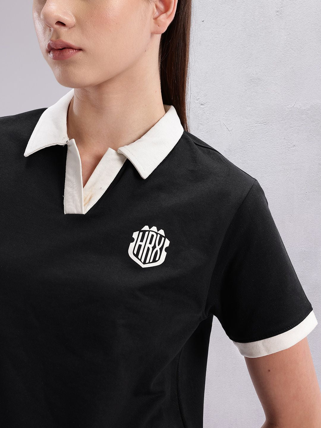 HRX by Hrithik Roshan Monochrome T-shirt With Shorts