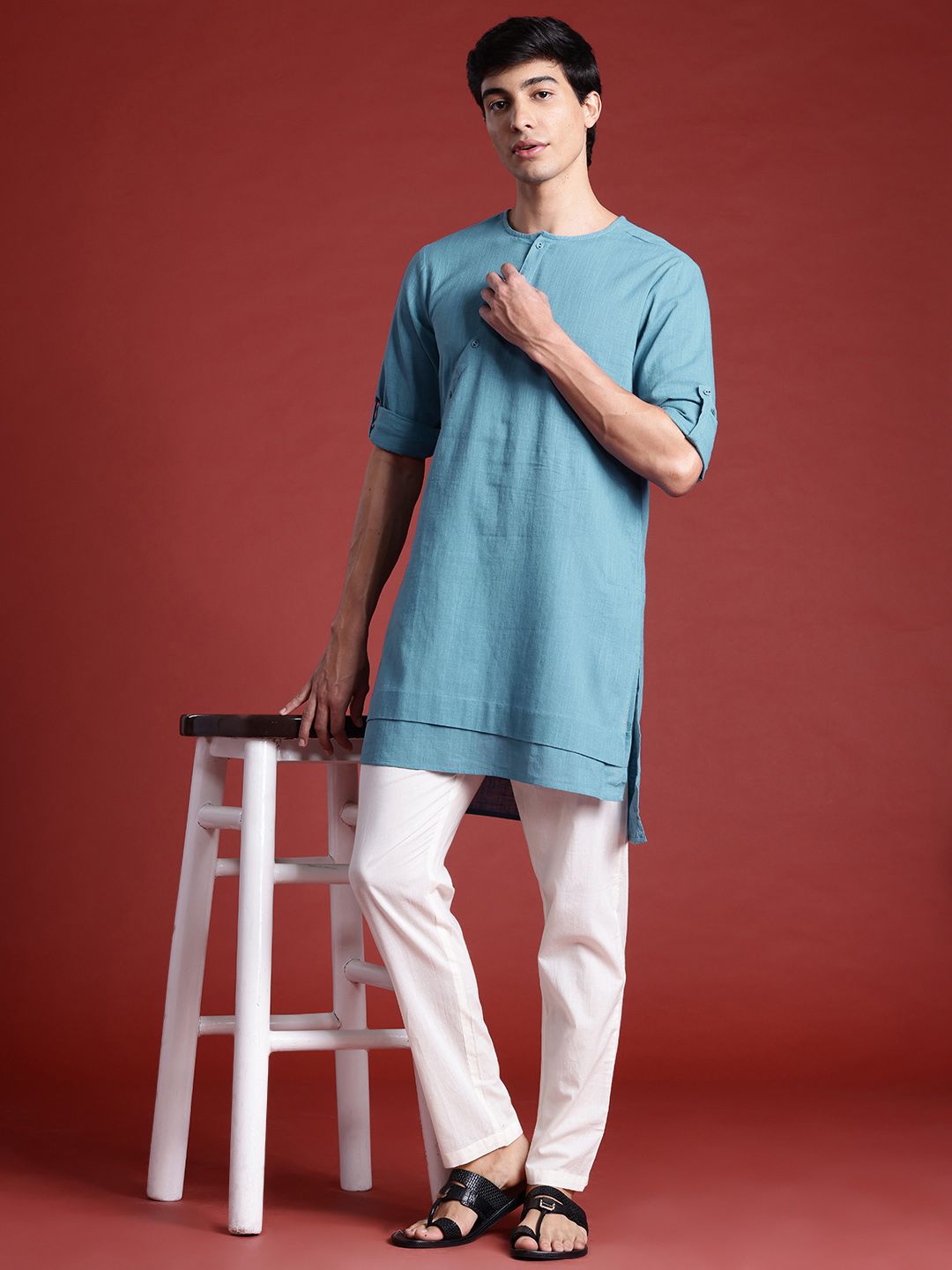 Anouk Pure Cotton Straight Kurta