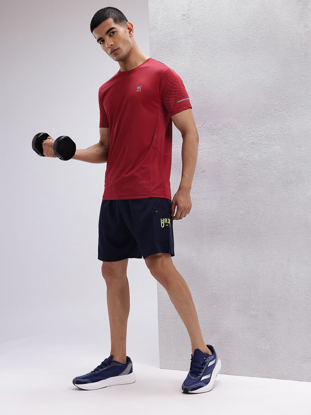 HRX by Hrithik Roshan Men Graphic Printed Rapid Dry Training T-shirt