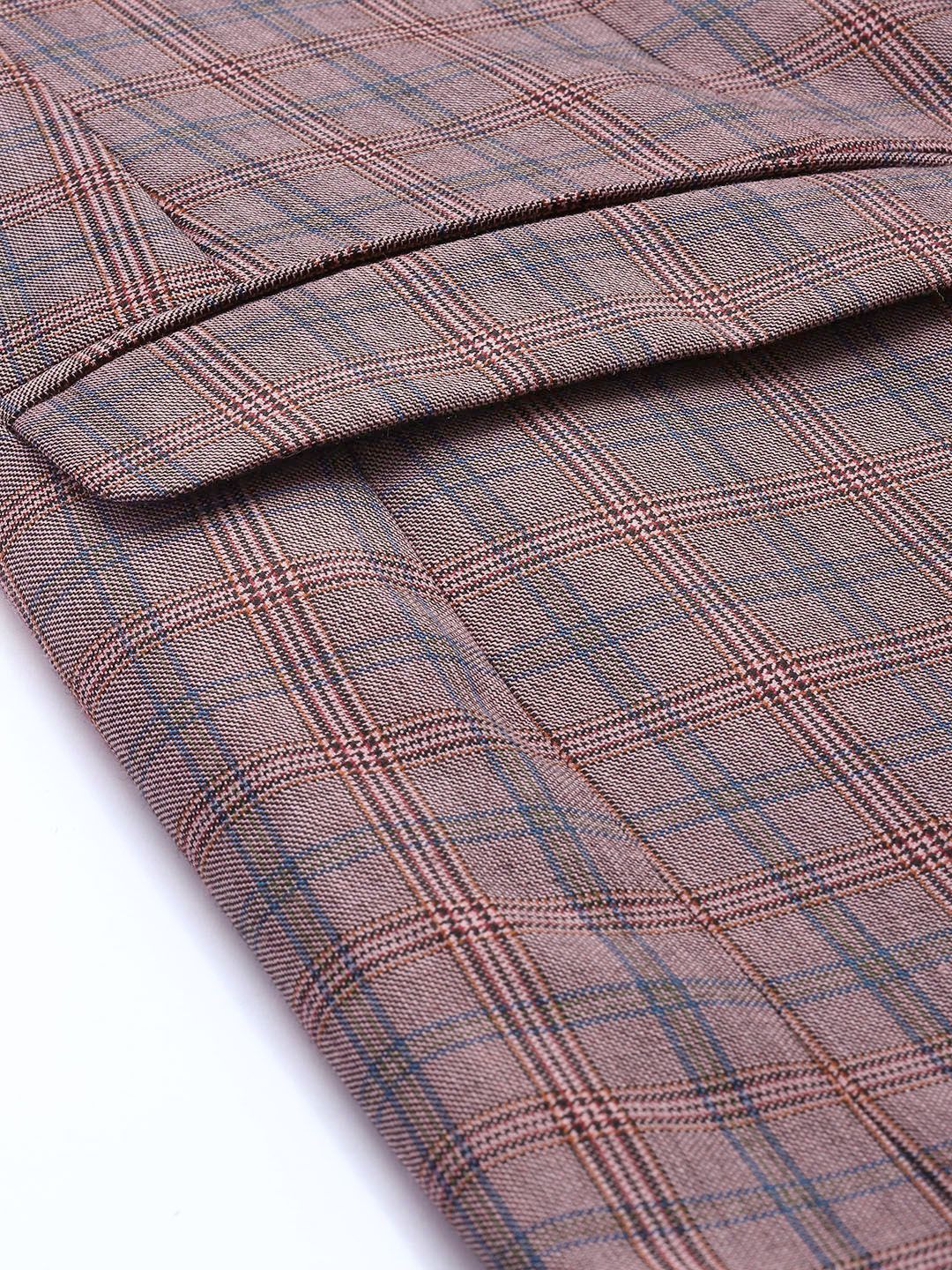 Raymond Men Contemporary Fit Checked Formal Blazer