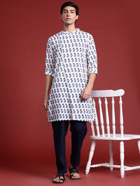 Anouk Men Floral Printed Regular Kurta with Trousers
