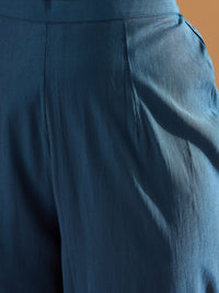 Indo Era Floral Yoke Design Empire A-Line Sequinned Liva Kurta with Trousers