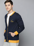 DILLINGER Men Navy Solid Bomber Jacket