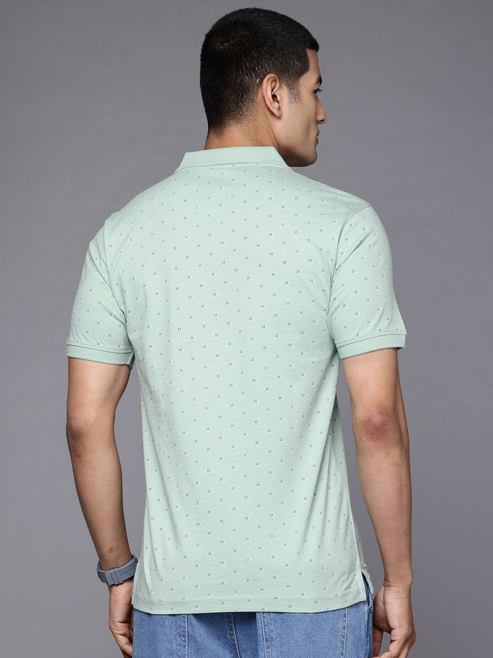 Raymond Printed Polo Collar Pure Cotton Slim Fit T-shirt