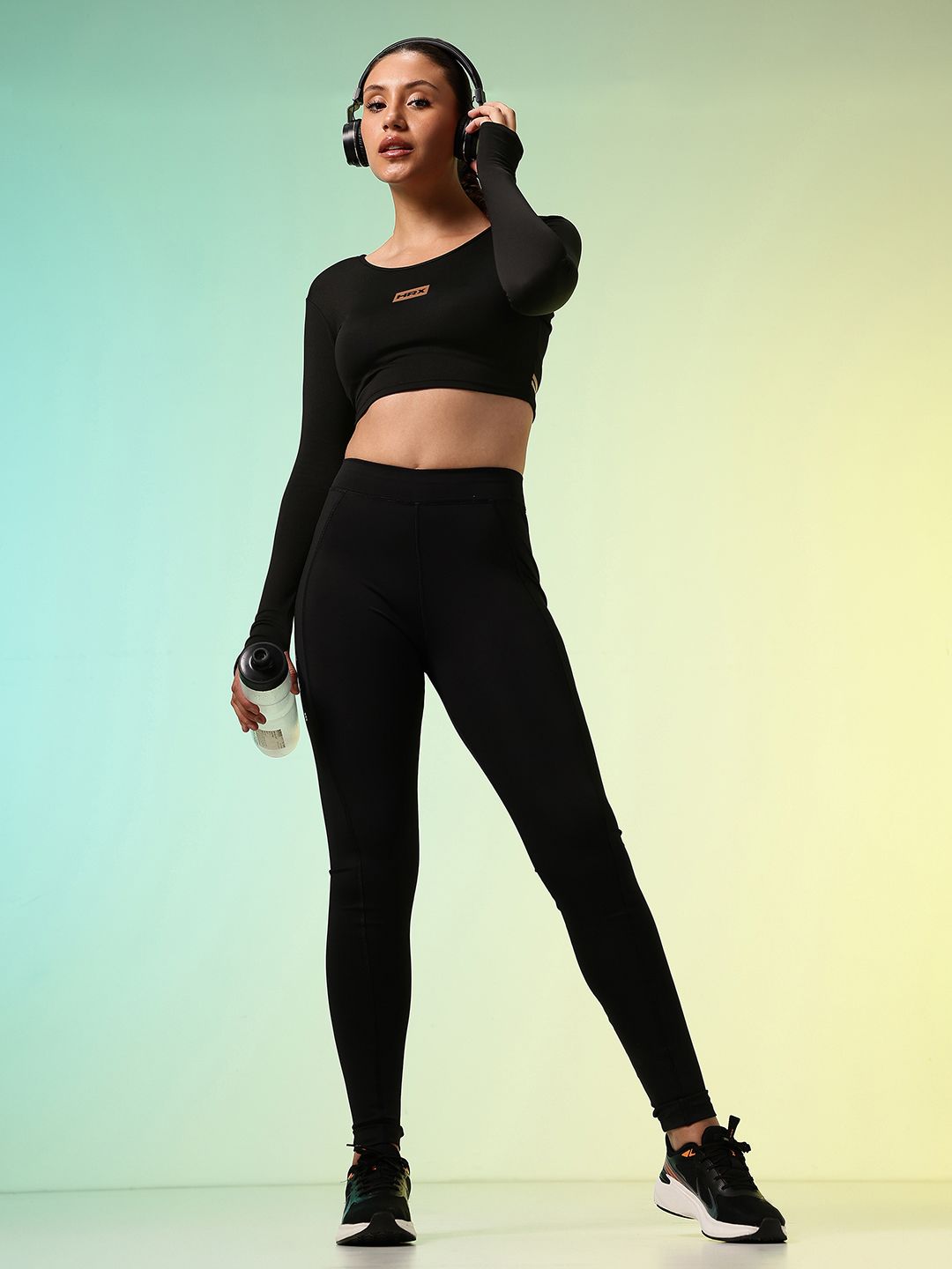 HRX by Hrithik Roshan Brand Logo Rapid-Dry Crop Training T-shirt