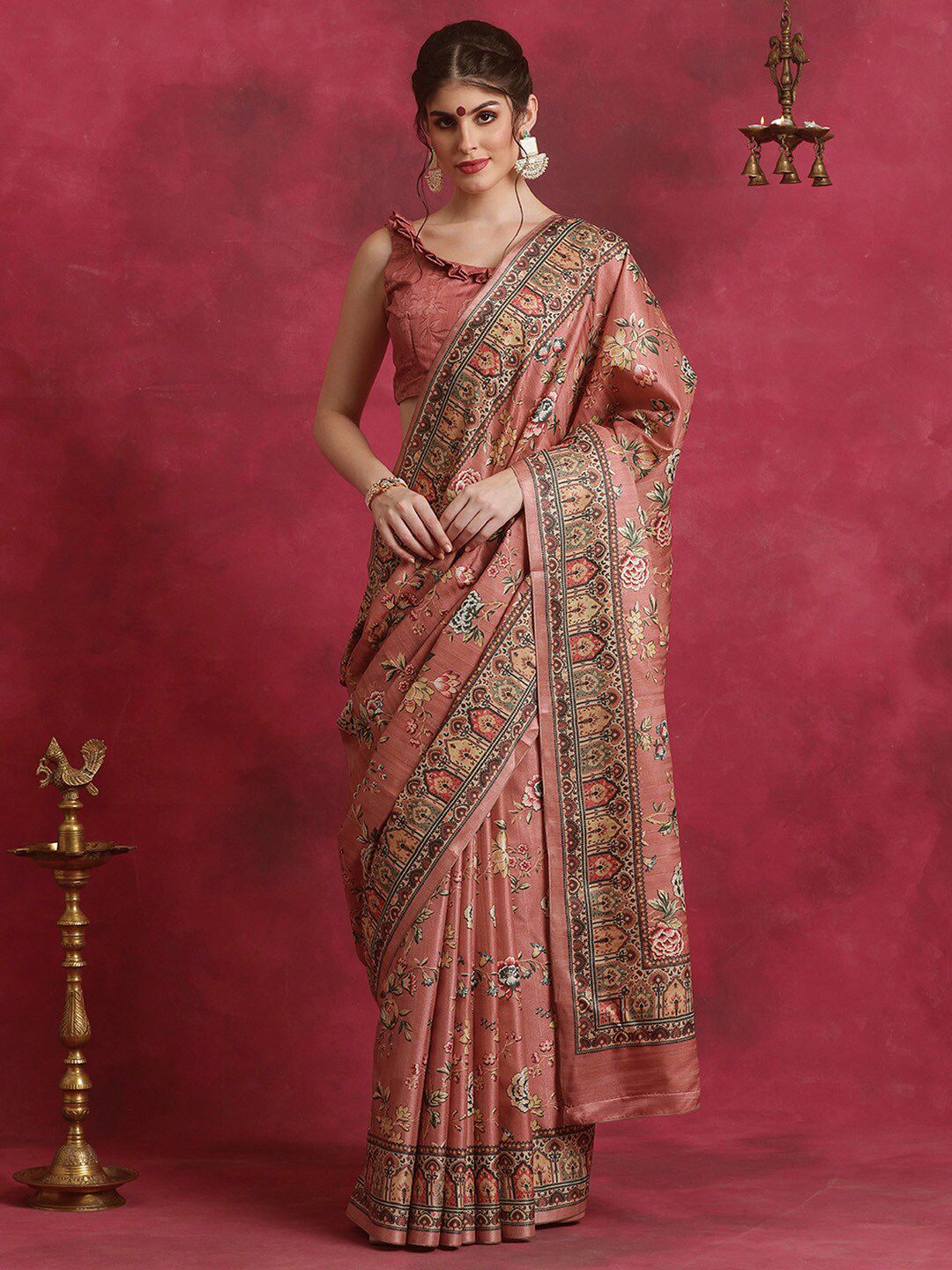 Saree mall Ethnic Motifs Printed Bagh Saree