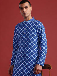 Anouk Pure Cotton Geometric Print Straight Kurta