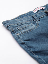 all about you Women Bootcut Light Fade Stretchable Mid-Rise Jeans