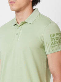 SPYKAR Polo Collar Cotton Slim Fit T-shirt