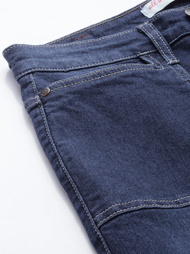 all about you Women Wide Leg Light Fade Stretchable Jeans