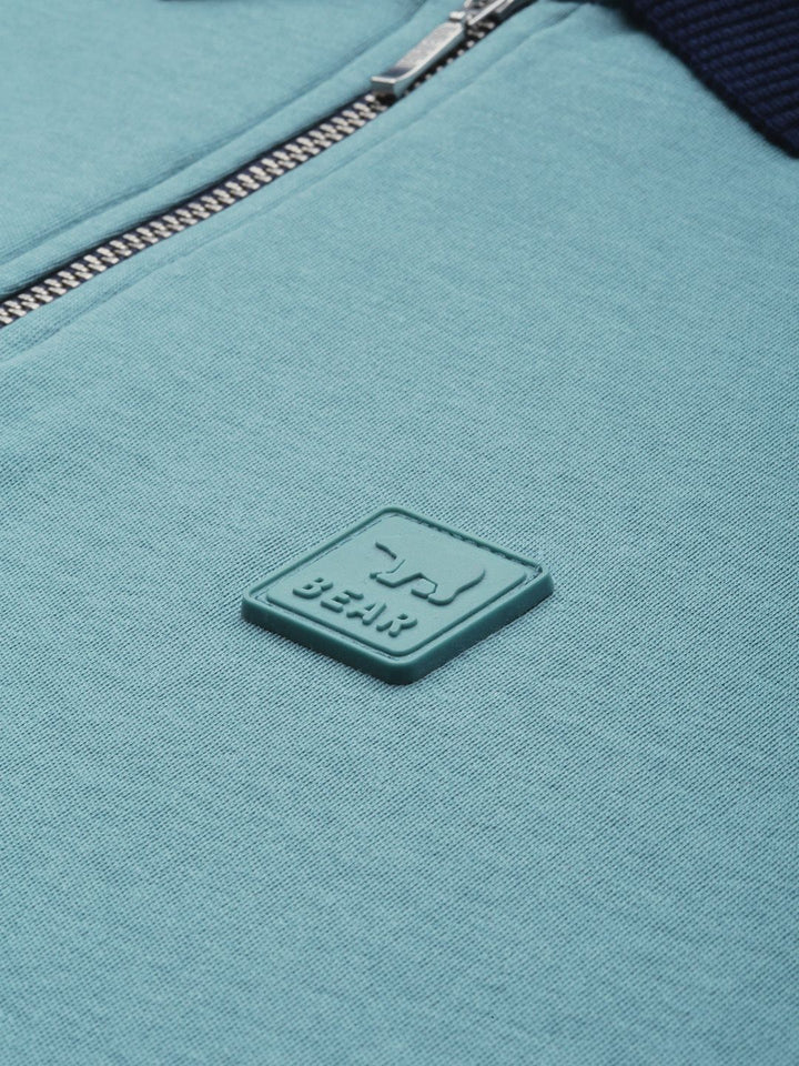 THE BEAR HOUSE Ardor Edition Men Polo Collar Applique Detail Slim Fit T-Shirt