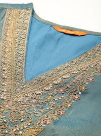 Indo Era Women Ethnic Motifs Embroidered Regular Kurta with Trousers & With Dupatta