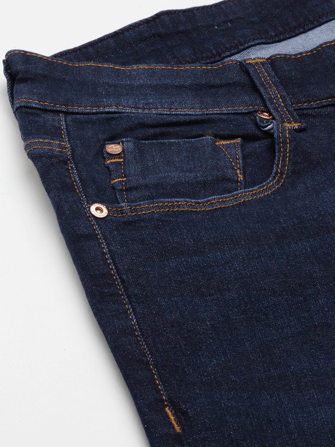 SPYKAR Men Skinny Slim Fit Low-Rise Light Fade Stretchable Jeans