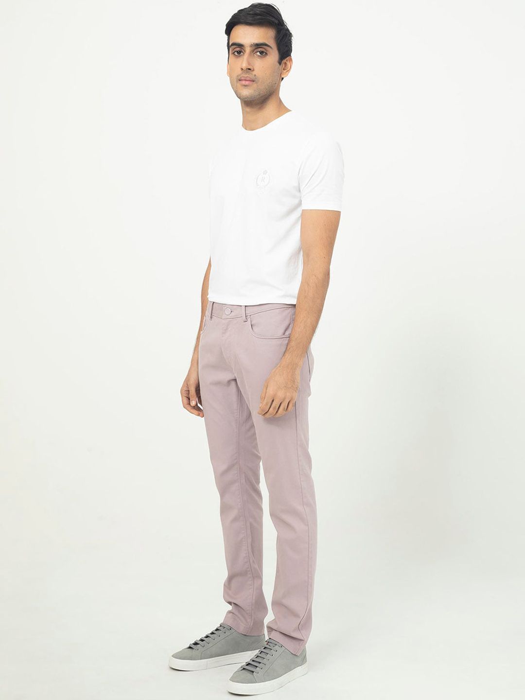 RARE RABBIT Men Poke-2 Mid-Rise Slim Fit Cotton Chino Trouser