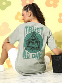 DILLINGER Women Graphic Printed Oversized T-shirt