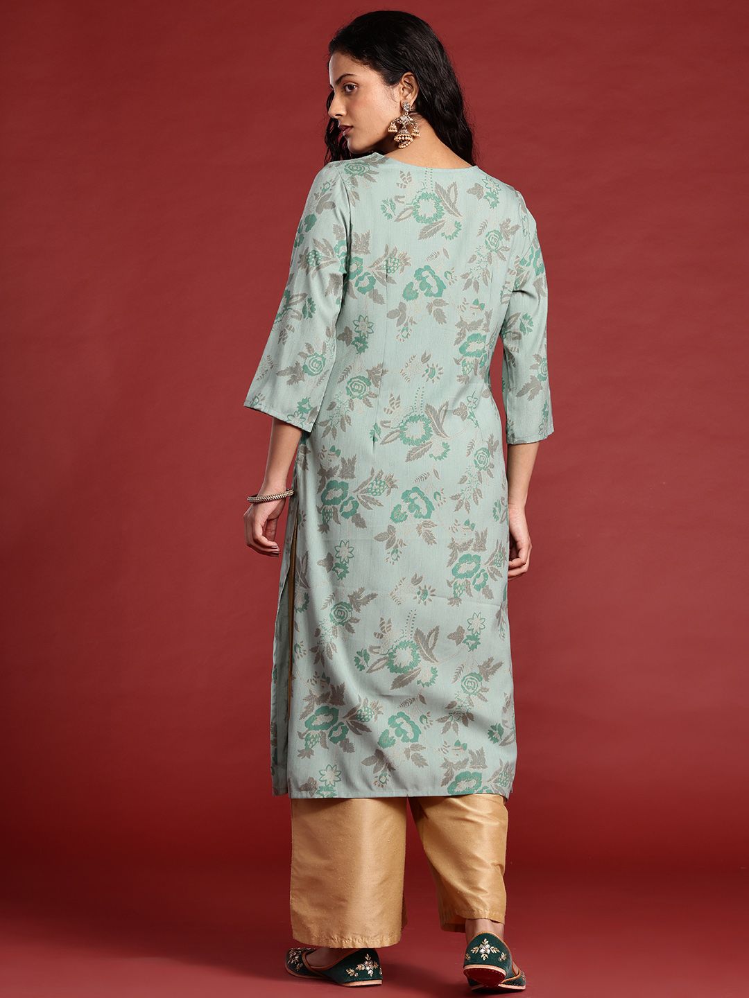Anouk Printed Straight Kurta