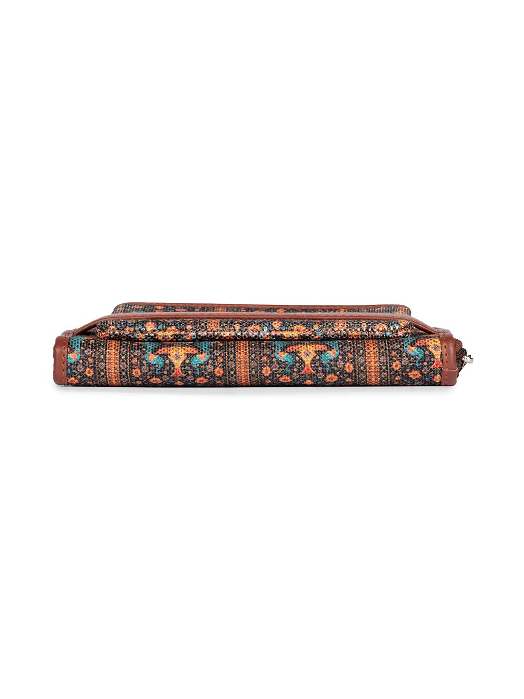 ZOUK Women Ethnic Motifs Printed Zip Around Wallet