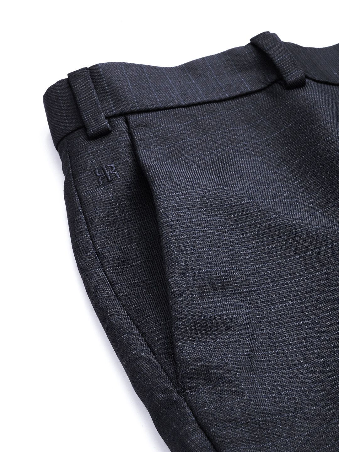 Raymond Men Checked Slim Fit Formal Trousers