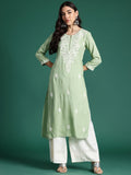 Indo Era Ethnic Motifs Embroidered Thread Work Kurta