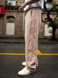 Powerlook Men Textured Mid-Rise Baggy Fit Track Pant