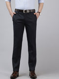 Park Avenue Men Striped Slim Fit Formal Trousers