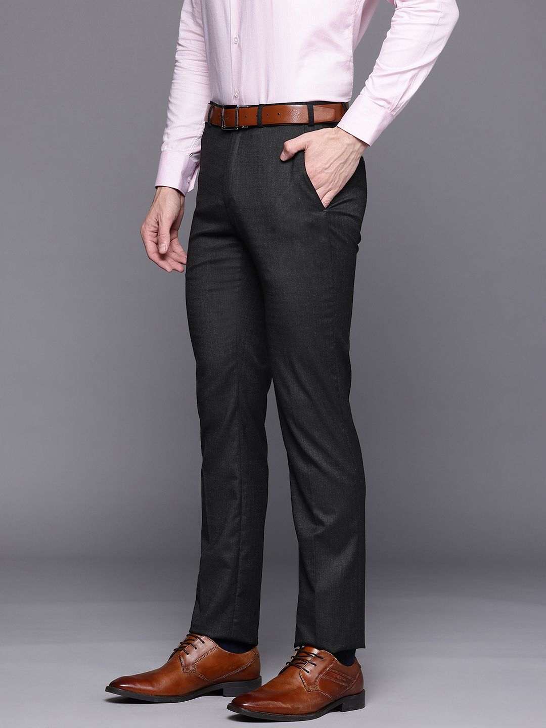 Raymond Men Slim Fit Formal Trousers