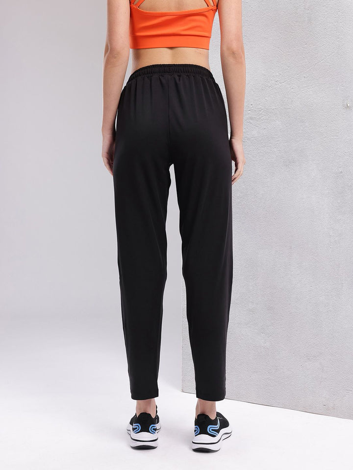 HRX by Hrithik Roshan Women Brand Logo Printed Mid-Rise Running Track Pants