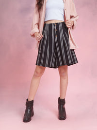 DressBerry Women Striped Woven Shorts