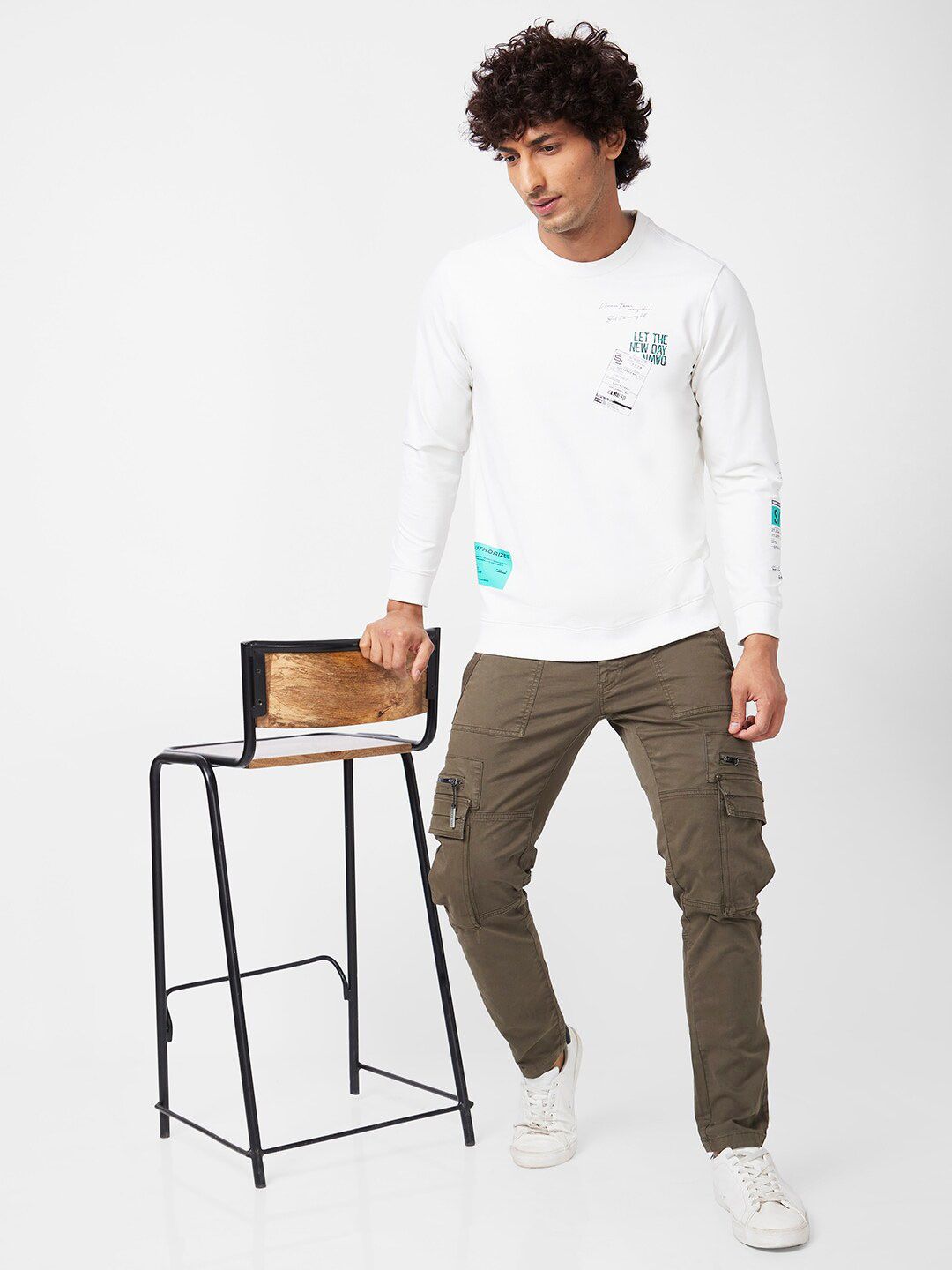 SPYKAR Round Neck Sweatshirt
