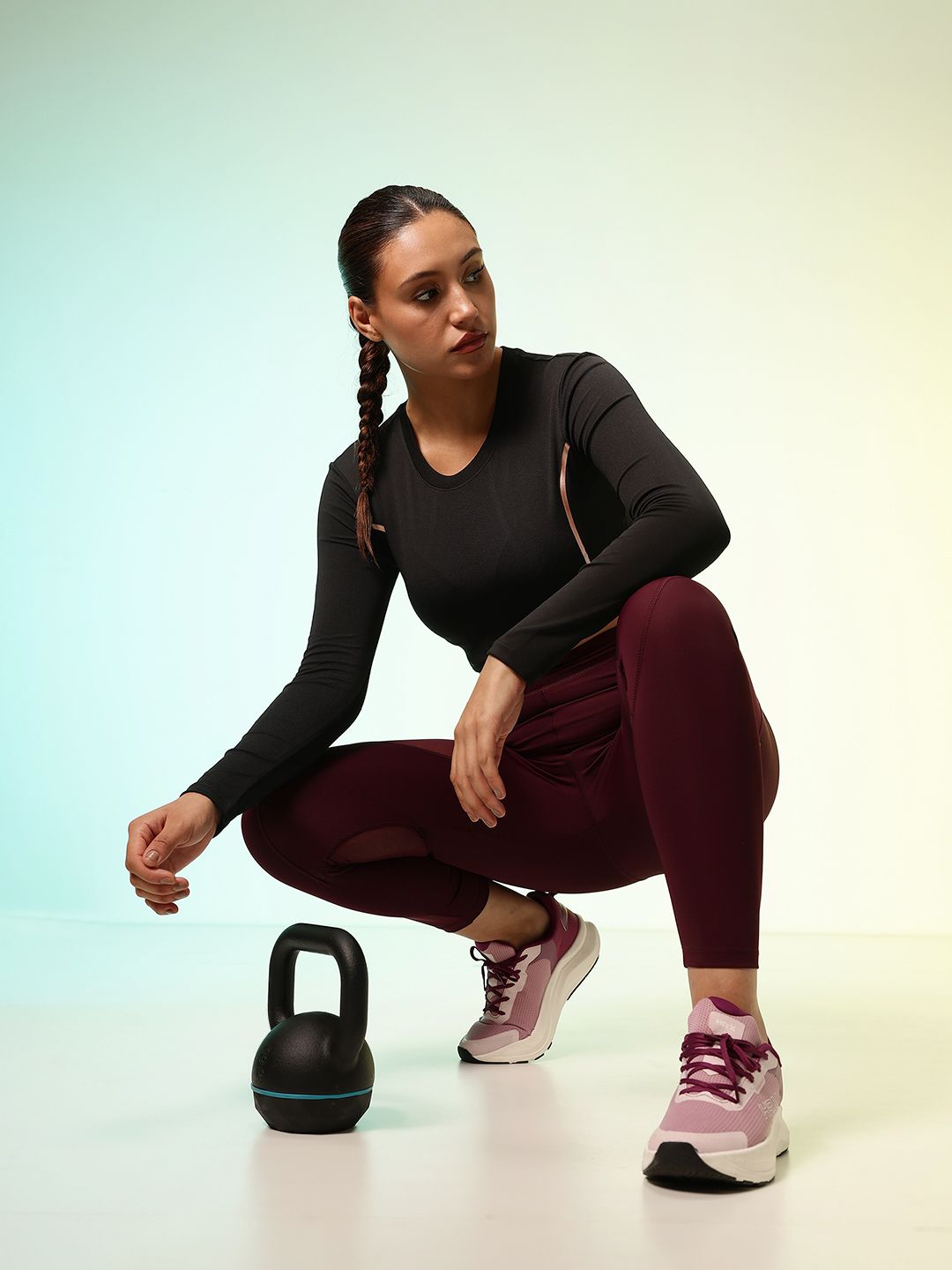 HRX by Hrithik Roshan Rapid Dry Active Goddess Training Crop T-shirt